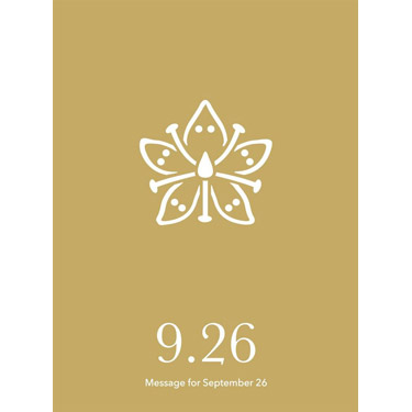 花結びメッセージカード 9月26日