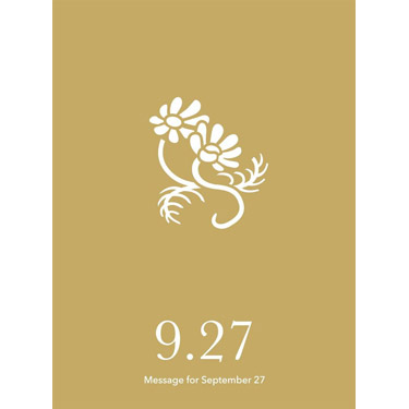 花結びメッセージカード 9月27日