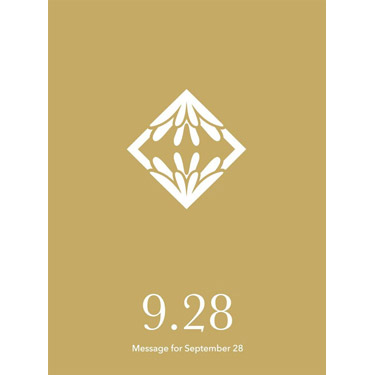 花結びメッセージカード 9月28日