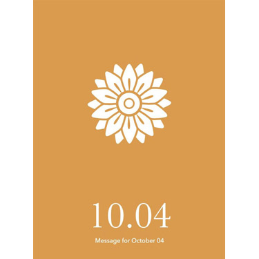 花結びメッセージカード 10月4日