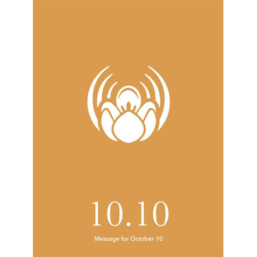 花結びメッセージカード 10月10日