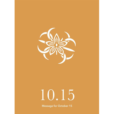 花結びメッセージカード 10月15日