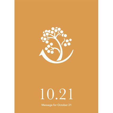 花結びメッセージカード 10月21日