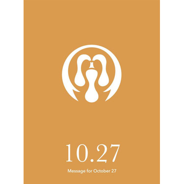 花結びメッセージカード 10月27日