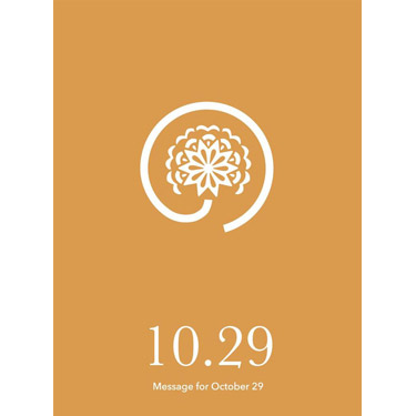 花結びメッセージカード 10月29日