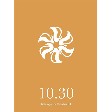 花結びメッセージカード 10月30日