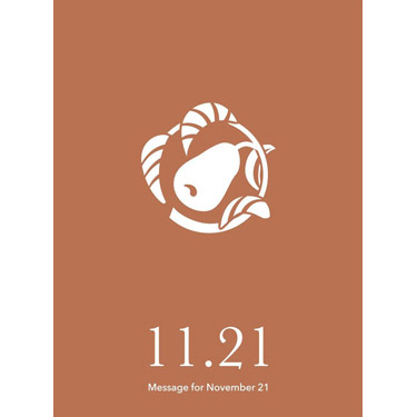 花結びメッセージカード 11月21日