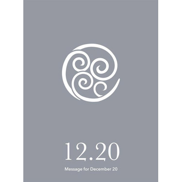 花結びメッセージカード 12月20日