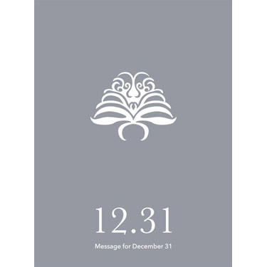 花結びメッセージカード 12月31日