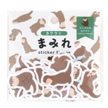 まみれフレークシール カワウソ(カワウソ): ステーショナリー