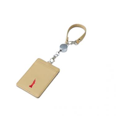 リール付きパスケース EASTBOY ベージュ