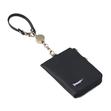 Lジップ付きパスケース EASTBOY ブラック