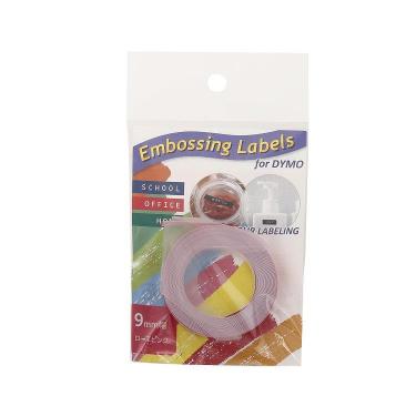 ダイモ エンボシングラベルテープ 9mm ローズピンク