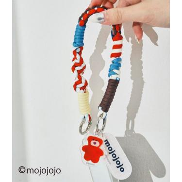 macaroni edge × mojojojo ショートストラップ クマ