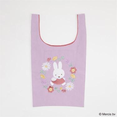 エンブロイダリーエコバッグ ミッフィー ピンク