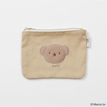 アップリケミニフラットポーチ ボリス