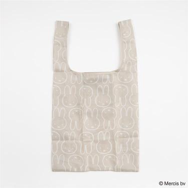 ショッピングバッグS フェイスモチーフ ベージュ