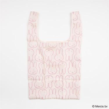 ショッピングバッグS フェイスモチーフ ピンク