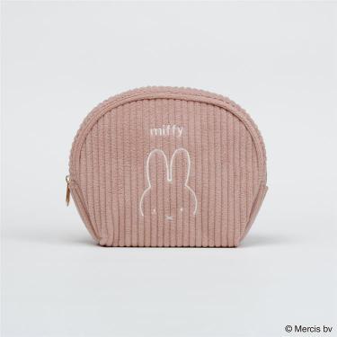 コーデュロイシェルポーチ ピンク