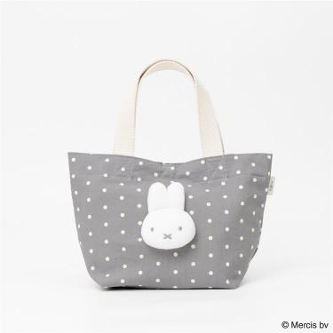 ドット&マスコット トートバッグ ミッフィー グレー