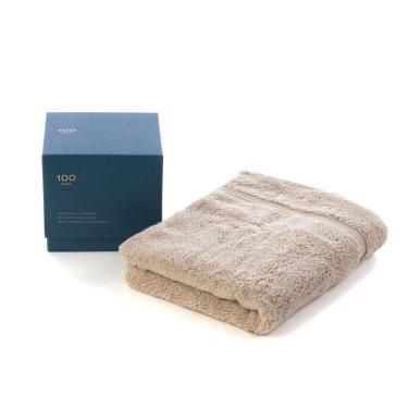 フェイスタオル 34×80cm ベージュ