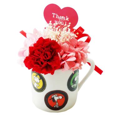 スヌーピー フラワーミニカップ 75th レッド