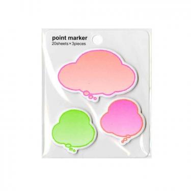 ポイント付箋 クラフトネオン ふきだしD【ロフト限定】