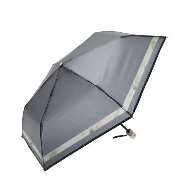 折りたたみ傘 ビニール傘 ニュアンスラインアンブレラ グレー ダブルピーシー【ロフト限定】