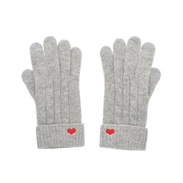 アイタッチグローブ ケーブル編み グレー【ロフト限定】