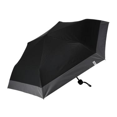 折りたたみ傘 メンズ晴雨兼用 スタンダード ブラック×グレー【ロフト限定】