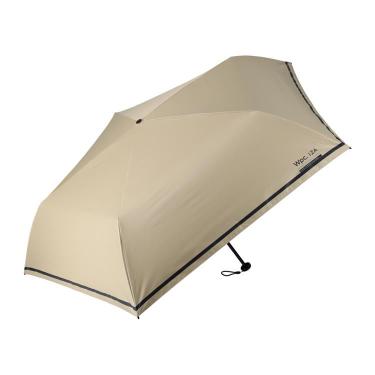 折りたたみ傘 晴雨兼用 軽量スリム シングルライン ベージュ【ロフト限定】