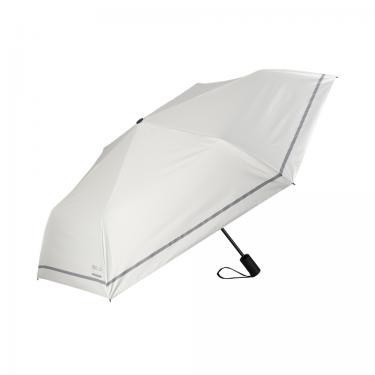 折りたたみ傘 晴雨兼用 自動開閉 シングルライン ホワイト【ロフト限定】