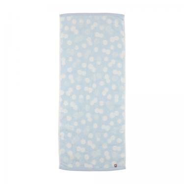今治 ドット フェイスタオル 34×75cm ブルー 【ロフト限定】