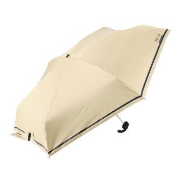 折りたたみ傘 晴雨兼用 IZA compact シングルライン ベージュ【ロフト限定】