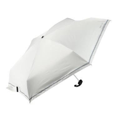 折りたたみ傘 晴雨兼用 IZA compact シングルライン ホワイト【ロフト限定】