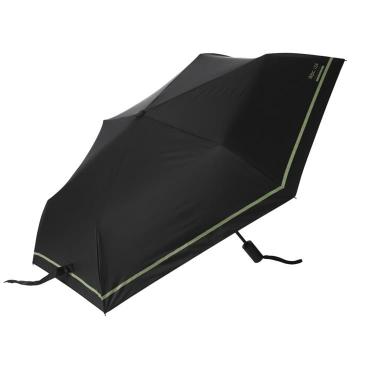 折りたたみ傘 晴雨兼用 IZA AUTOMATIC&SAFE シングルライン ブラック【ロフト限定】