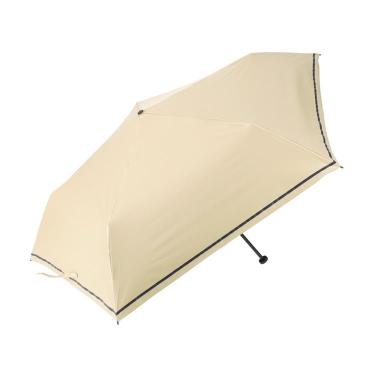 折りたたみ傘 晴雨兼用 IZA ULTRA LIGHT シングルライン ベージュ【ロフト限定】