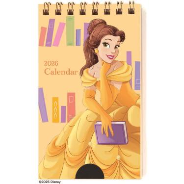 2026年1月始まり 卓上 ポケットカレンダー ディズニープリンセス ベル