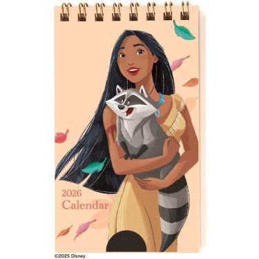 2026年1月始まり 卓上 ポケットカレンダー ディズニープリンセス ポカホンタス