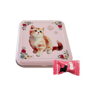 ネコミニ缶 ピンク