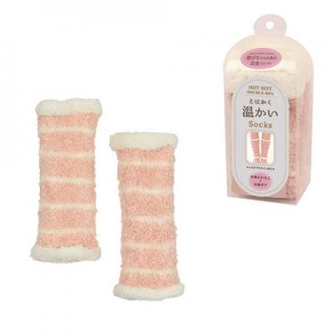 とにかく温かい レッグウォーマー コーラル