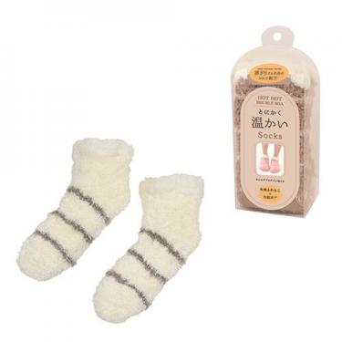 とにかく温かい ショートソックス アイボリー