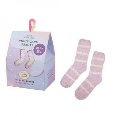 ナイトケアソックス パープル