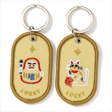最終値下げ　気になってる人が男じゃなかったxロフト　刺繍キーホルダー　セット アクリルキーホルダー オジサン30th オッス柄(オッス柄