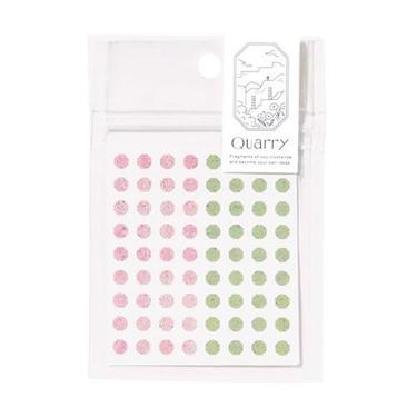 クオリー タイニーストーンシール ピンク×グリーン