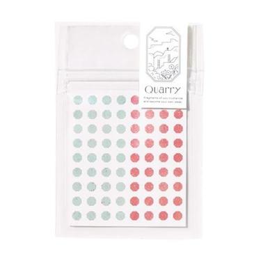 クオリー タイニーストーンシール ミント×レッド