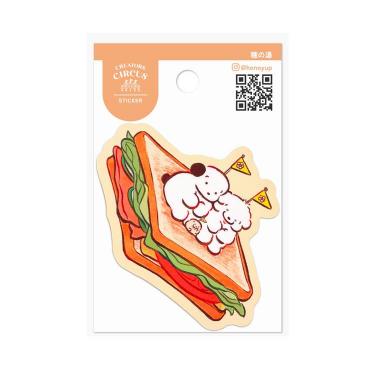 クリエイターズサーカス ステッカー 穂の湯 サンドイッチできたよ