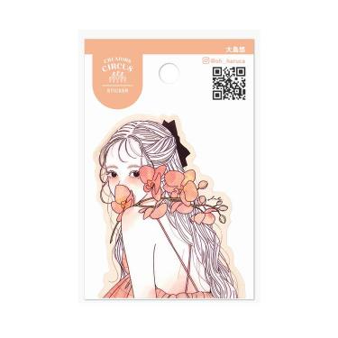 クリエイターズサーカス ステッカー 大島悠 胡蝶蘭