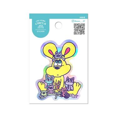 クリエイターズサーカス ステッカー マナ Full of cats!