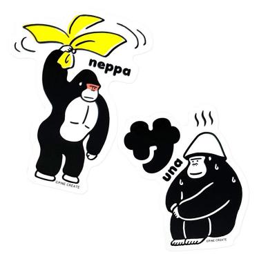 クリエイターズサーカス ステッカー ごリラックス サuna